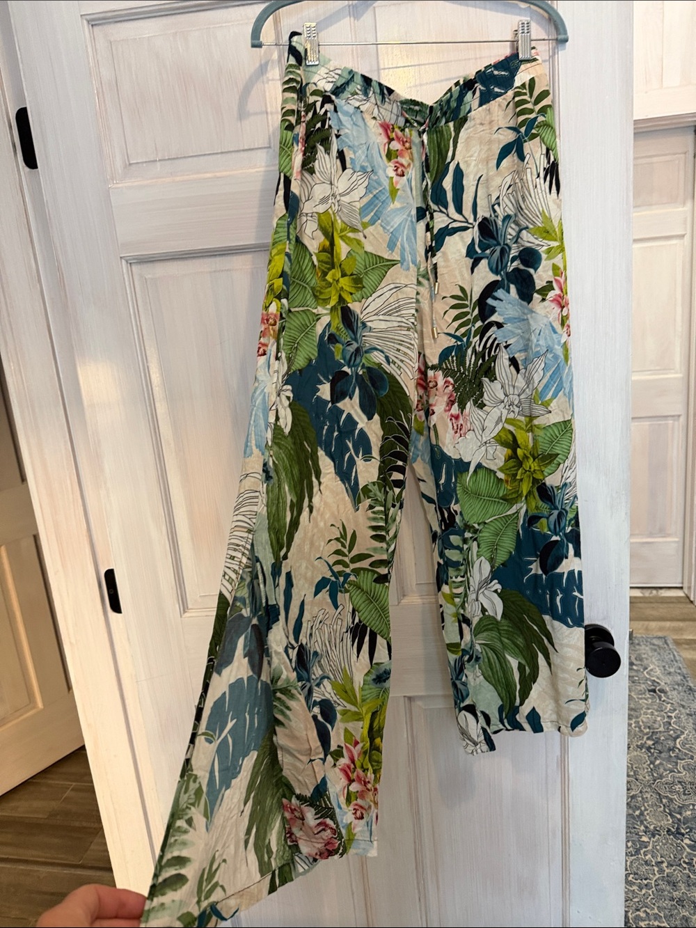 Jantzen Floral Tropical Print Wide-Leg Skirt - Green Multi
